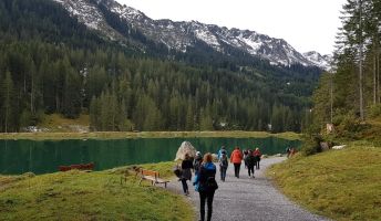 Gruppeausflug zum Herzsee im Kleinwalsertal