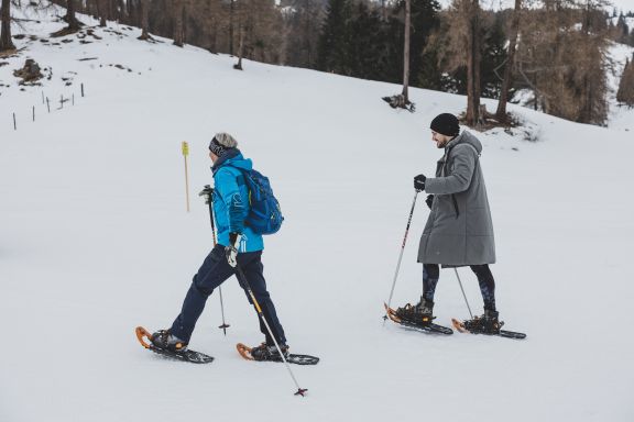 Schneeschuhwandern auf der Tschengla