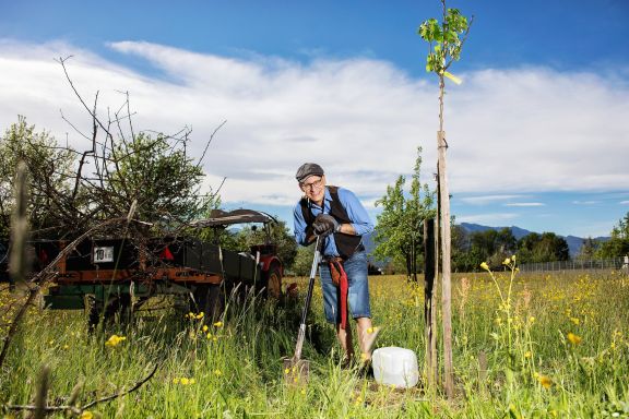 Richard Dietrich in Lauteracher Ried