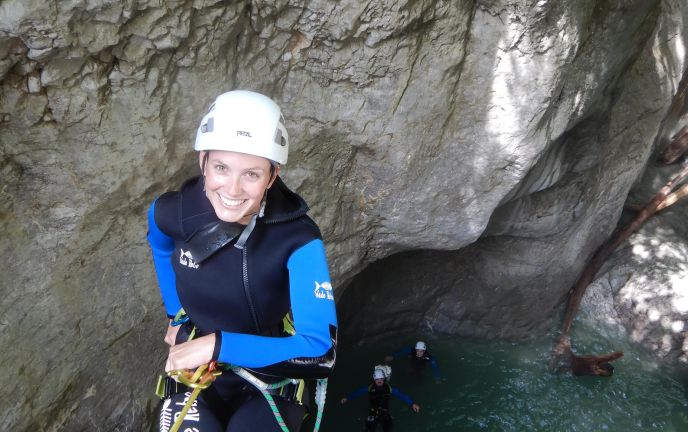 Canyoning, Teambuilding Aktivität in Vorarlberg